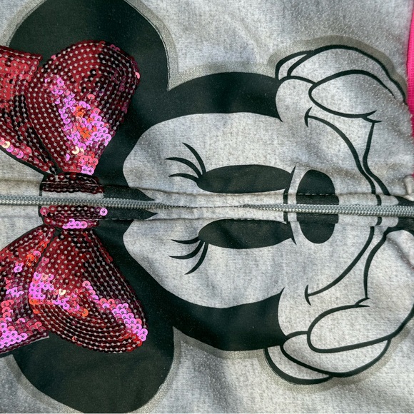 Disney Minnie Mouse Hoodie - Gray with Pink Accents - Picture 6 of 6